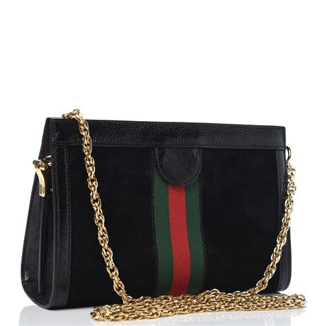 black suede gucci handbag|gucci ophidia shoulder bag black.